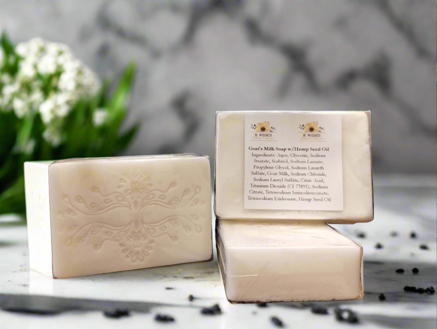 Virgin Hemp Seed Oil has characteristic green oil with an earthy aroma. Hemp seed oil has long been used in a wide variety of applications including cosmetic formulations, combining with the Goat's Milk Soap will leave your skin feeling clean and soft. Vegetable-based Excellent foaming and lather Moisturizing properties leave skin feeling nice Paraben free Preservative free PEG free (Polyethylene glycol) free