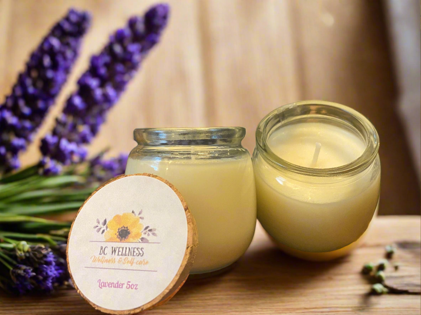 Soy waxes are a great option if you are looking for a candle wax that is natural, comes from a renewable source, non-toxic, clean-burning, and helps support the American farmer. A bouquet of Lavender enhanced by top notes of bergamot, lemon, and eucalyptus. Add mid notes of camphor, clary sage, and rosemary as well as base notes of patchouli, Tonka, and musk to finish off this classic scent. This aroma packed candle will burn for approximately 12 hours, giving you long lasting relaxation.