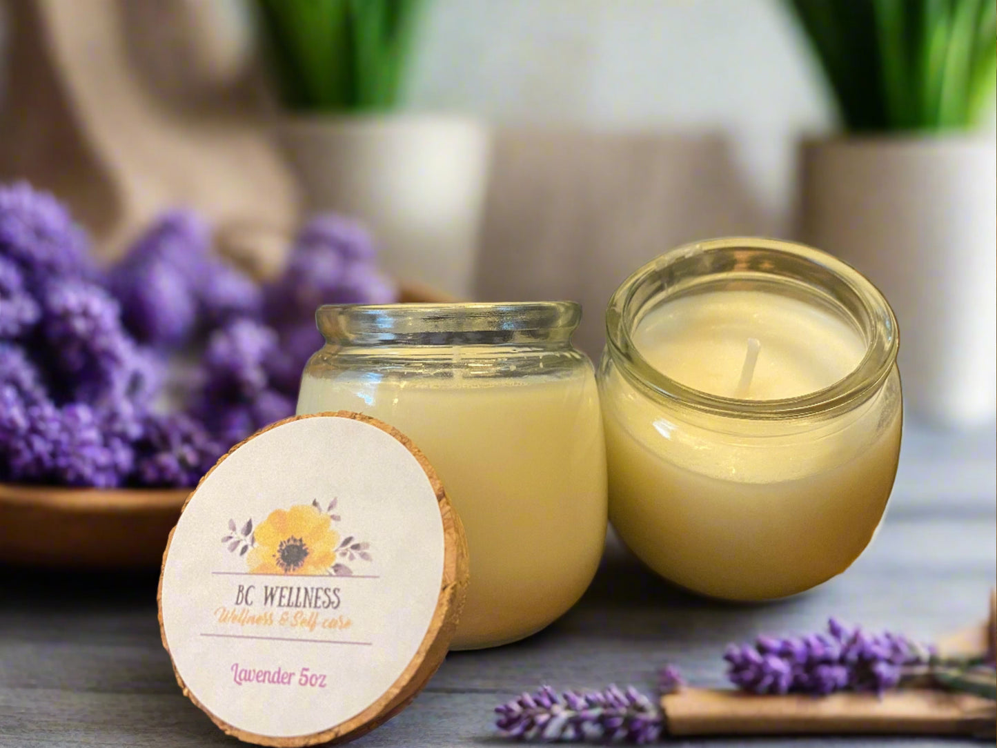 Soy waxes are a great option if you are looking for a candle wax that is natural, comes from a renewable source, non-toxic, clean-burning, and helps support the American farmer. A bouquet of Lavender enhanced by top notes of bergamot, lemon, and eucalyptus. Add mid notes of camphor, clary sage, and rosemary as well as base notes of patchouli, Tonka, and musk to finish off this classic scent. This aroma packed candle will burn for approximately 12 hours, giving you long lasting relaxation.