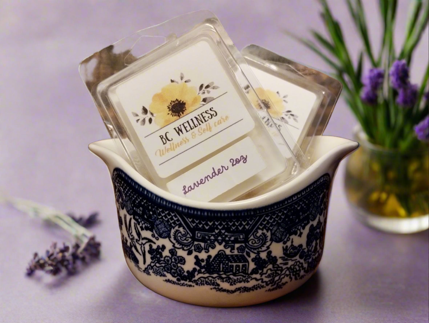 Soy waxes are a great option if you are looking for a candle wax that is natural, comes from a renewable source, non-toxic, clean-burning, and helps support the American farmer. A bouquet of Lavender enhanced by top notes of bergamot, lemon, and eucalyptus. Add mid notes of camphor, clary sage, and rosemary as well as base notes of patchouli, Tonka, and musk to finish off this classic scent.